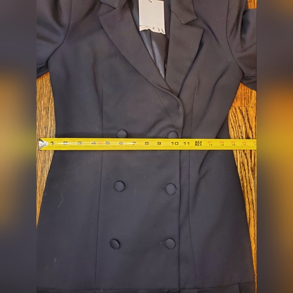 Zara NWOT Mini Black Dressblazer Size S - Picture 11 of 16